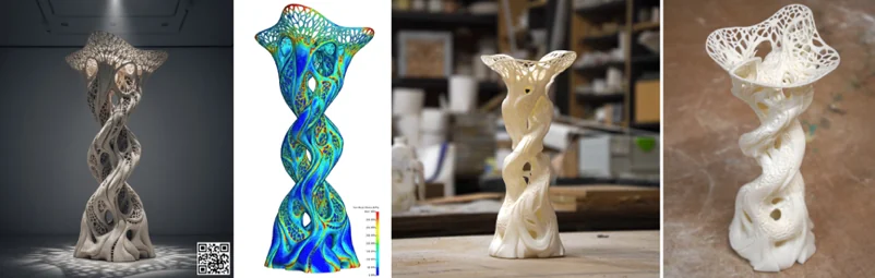Figure 8 &mdash; Prototype, FEA & Fabrication