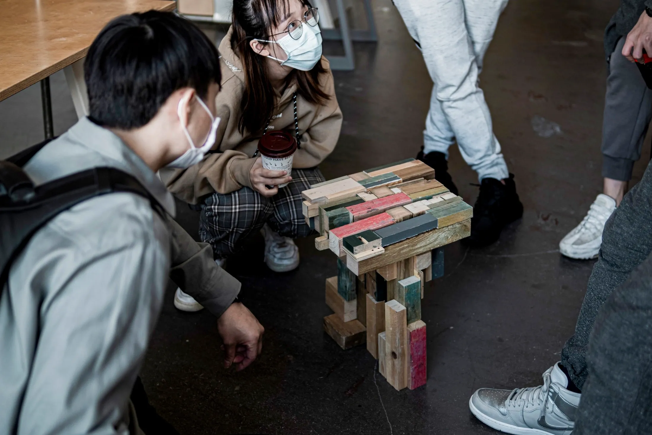 Physical Chair Assembly — Irregular Wood