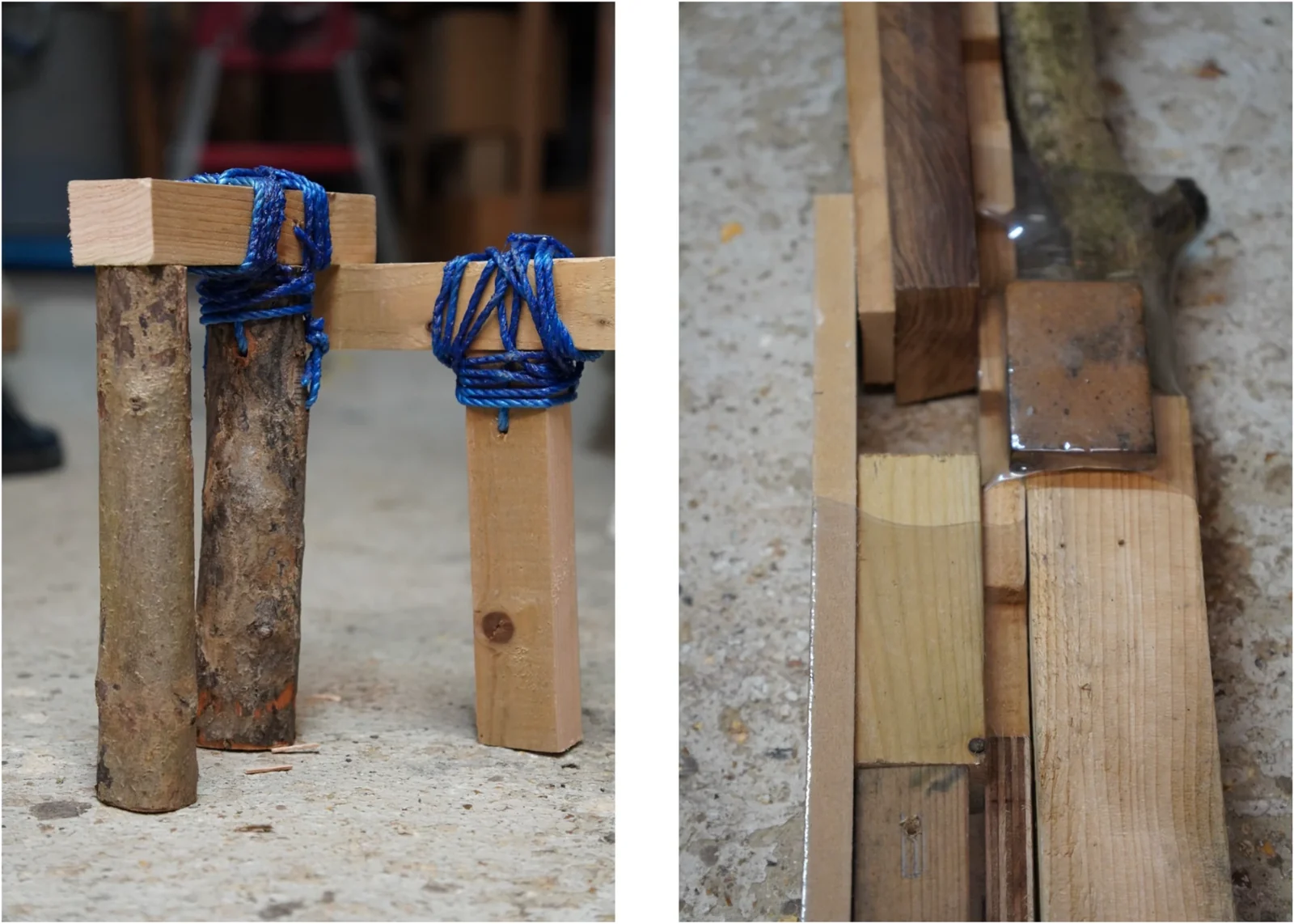 Figure 10 &mdash; Plastic bottle versus rope joints