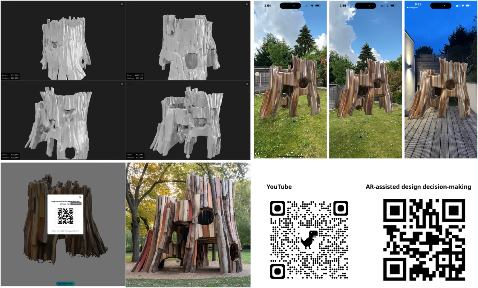 Figure 12 &mdash; AR-assisted pavilion visualisation